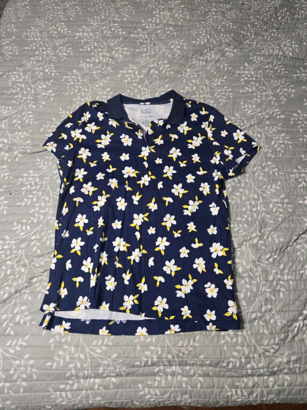 Semi-Button Up Flower Top